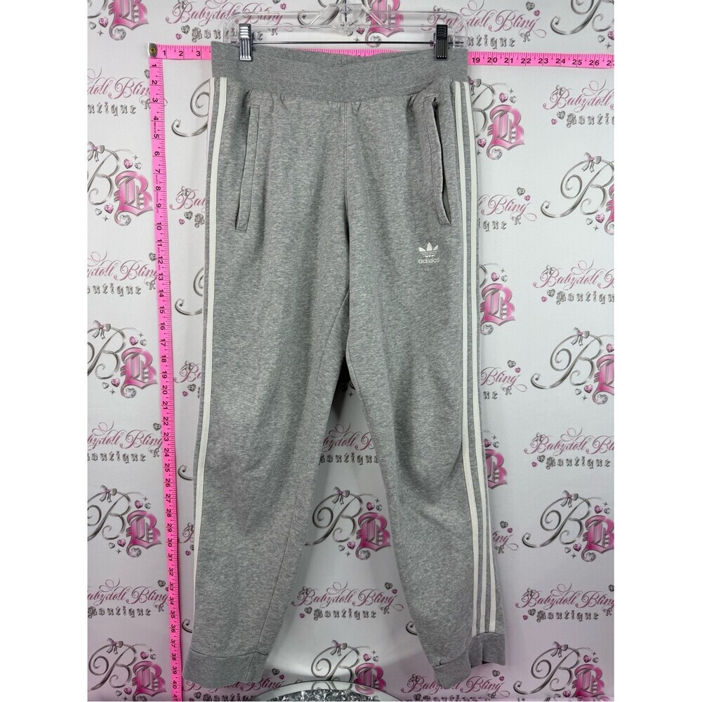 adidas pants grey Heather 3-Stripe Track Joggers sweats